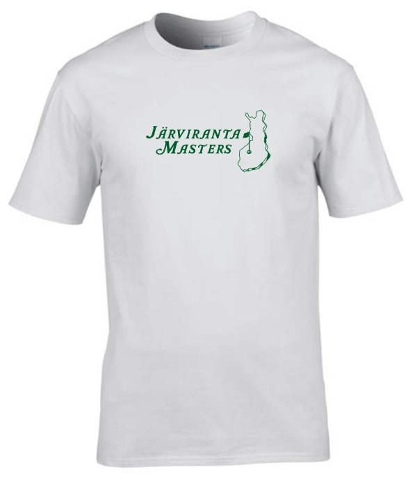 Järviranta Masters valkoinen t-paita teksti+logo (premium)